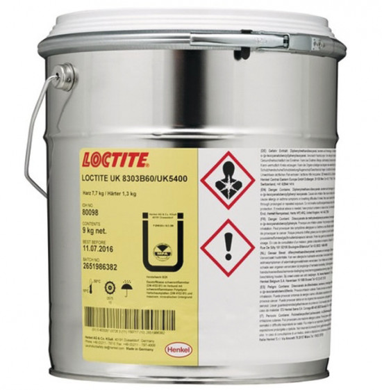 Loctite UK 8303 B60/UK 5400 - 9 kg polyuretanové lepidlo Macroplast - N2