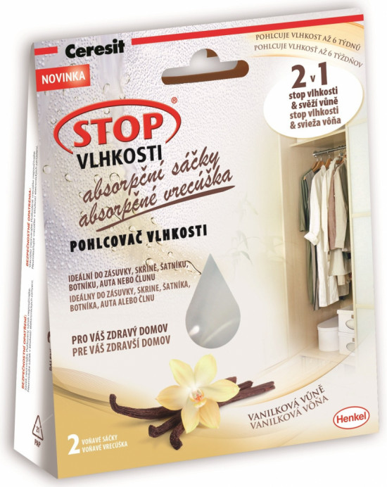 Ceresit Stop Vlhkosti - absorpční sáčky 2 x 50 g vanilka - N2