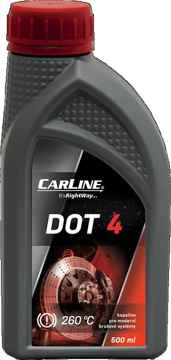 Carline DOT 4 - 500 ml brzdová kapalina do 265°C - N2