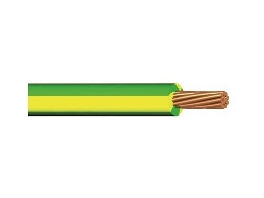 Kabel H05V-K 1,00 zelenožlutý - N2
