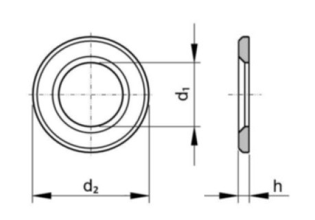 Podložka konstrukční DIN 6916 M30 / 31,0 300HV zinek žárový - N2 - 2
