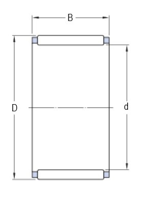SKF K 7x9x7 TN jehlová klec - N2 - 2