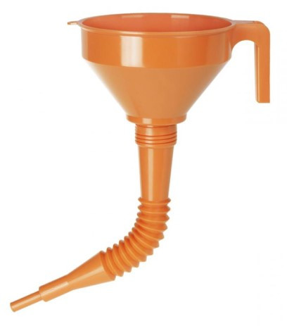 Trychtýř plastový pr.160 mm s plastovou trubicí 330 mm, pr.výstupu 13 nebo19 mm PRESSOL 02 674 - N2