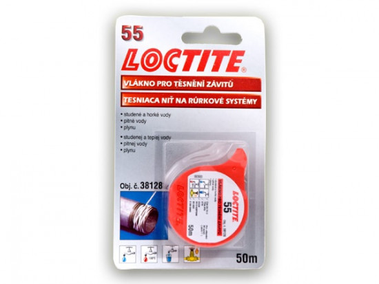 Loctite 55 - 50 m závitové těsnění vlákno - N2