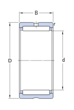 SKF NK 20/16 jehlové ložisko bez vnitřního kroužku - N2 - 2