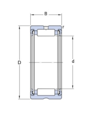 SKF RNA 4900.2RS jehlové ložisko bez vnitřního kroužku - N2 - 2