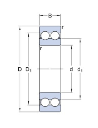 SKF 4217 ATN9 kuličkové ložisko - N2 - 2