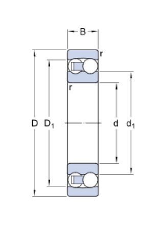 SKF 2213 ETN9 naklápěcí kuličkové ložisko - N2 - 2
