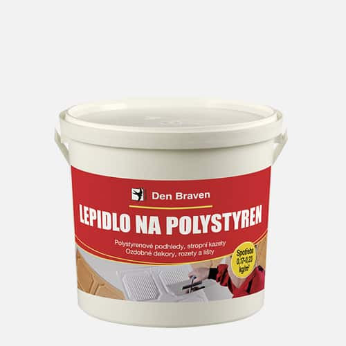 Den Braven Lepidlo na polystyren - 1 kg bílá, kelímek _50904BD - N2