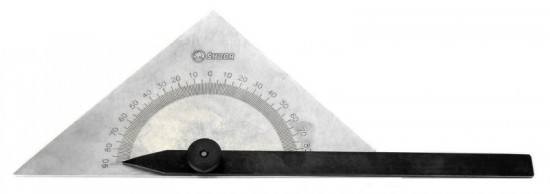 Úhloměr trojúhelníkový - kovový, , 185x150 mm - N2