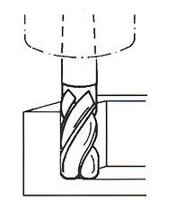 Fréza kopírovací krátká, s čtvrtkruhovými břity, F540745, 20x36 mm - N2