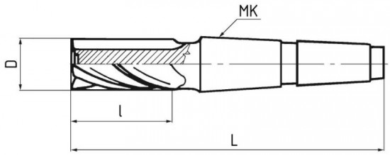Fréza válcová, čelní, krátká, polohrubozubá, F420940, 22x38 mm - N2