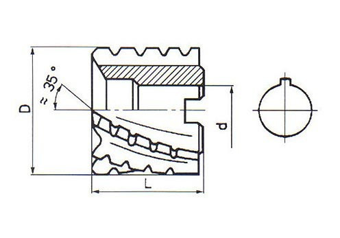 Fréza válcová čelní polohrubozubá, F622973, 40x32 mm - N2