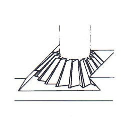 Fréza úhlová jednostranná, F853570, 50x63 mm - N2