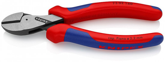 KNIPEX 73 02 160 X-Cut® Kompaktní štípací kleště, velký převod, vícesl. návleky, leštěné - N2