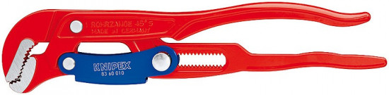KNIPEX 83 60 010 Hasák s čelistmi ve tvaru "S" s rychlým nastavením, stříkáno červenou barvou - N2