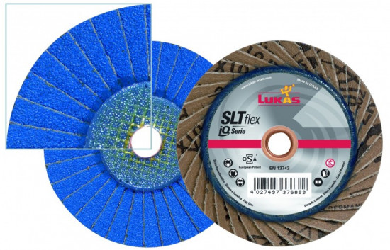 Brousící lamelový kotouč flexibilní, LUKAS, 125 ZK 80/SLT Flex - N2