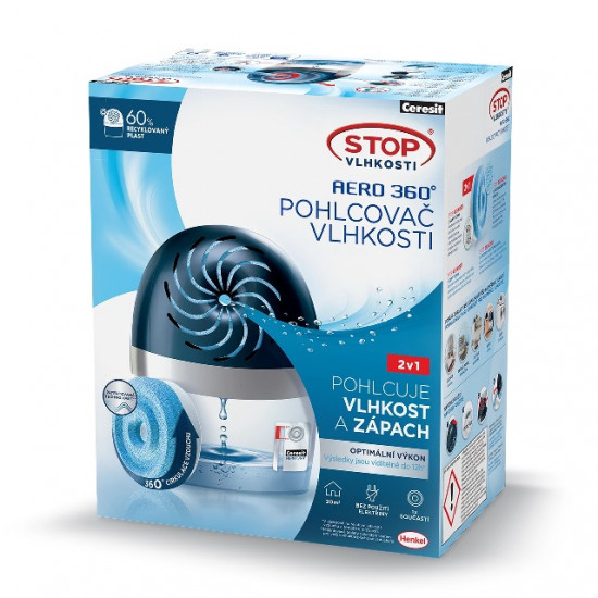 Ceresit Stop Vlhkosti AERO 360° přístroj modrý a tableta 1x450g - N2
