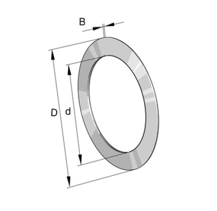 INA AS 1226 tenký axiální ložiskový kroužek - N2