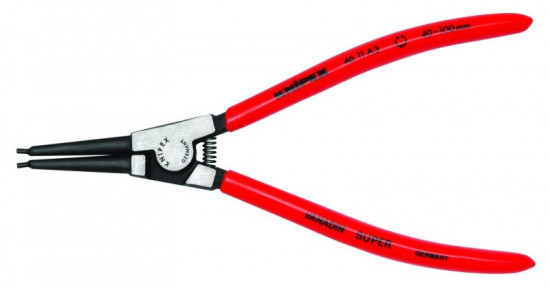 KNIPEX 46 11 A2 Kleště pro vnější poj. kroužky 19-60 mm, plastové návleky, fosfátováno - N2