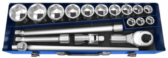 3/4" Sada hlavic, 18dílná, TONA EXPERT, E194683 - N2