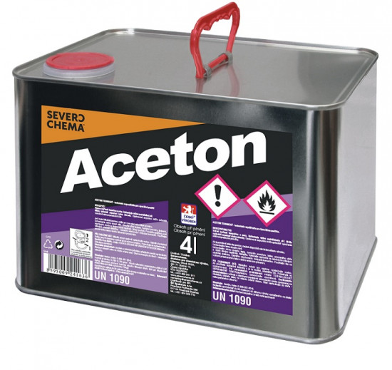 Aceton 4 L - technické rozpouštědlo Severochema - N2