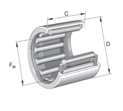 INA HK 0609 jehlové ložisko s lisovaným pouzdrem - N2