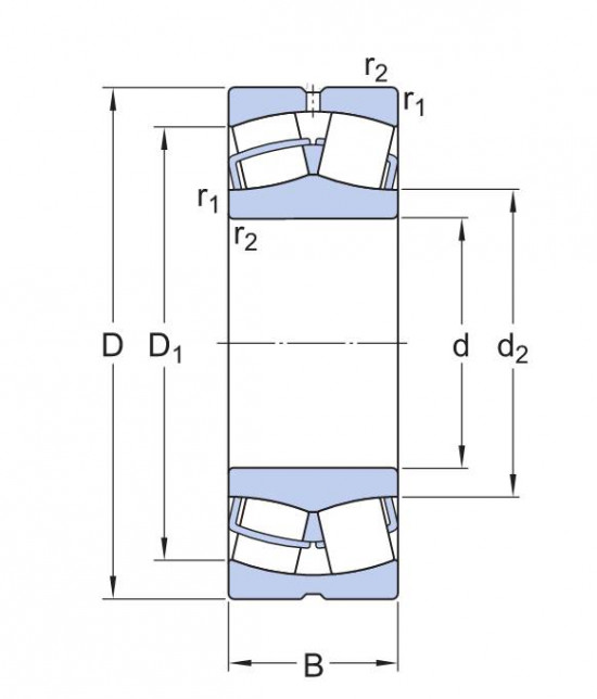 SKF 21307 CC/C3 soudečkové ložisko - N2 - 2