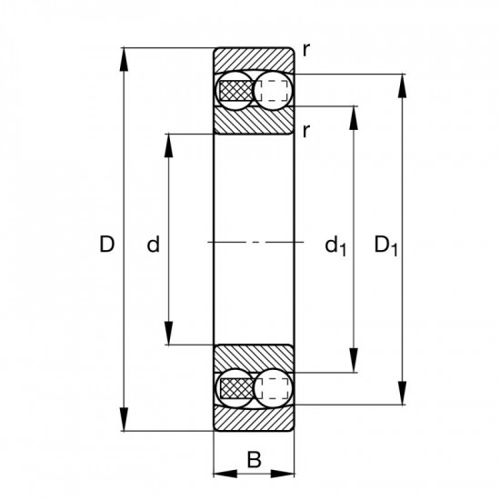 FAG 2215-TVH-C3 naklápěcí kuličkové ložisko - N2 - 2