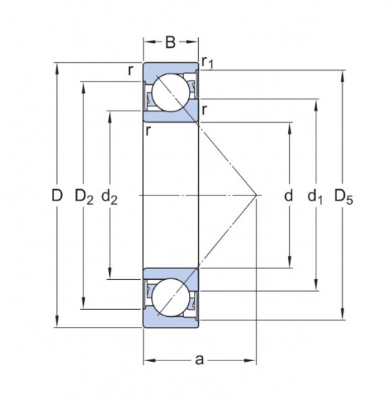 SKF 7205 BE-2RZP ložisko - N2 - 2