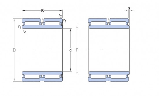 SKF NA 6912 jehlové ložisko - N2 - 2