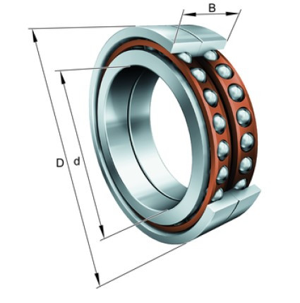 FAG BAX 120-F-T-P4S-DBL kuličkové ložisko s kosoúhlým stykem - N2