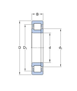 KINEX NUP 320 válečkové ložisko - N2 - 2