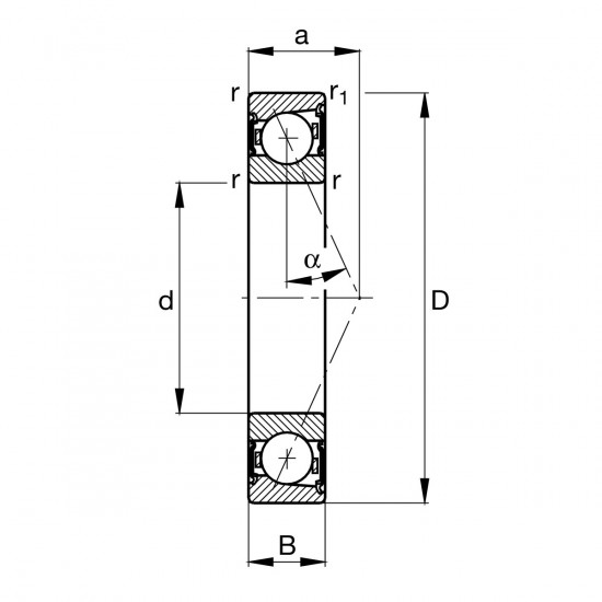 FAG B71900-C-2RSD-T-P4S-UL vřetenové ložisko - N2