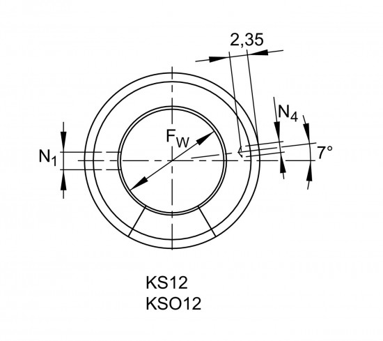 INA KS 12-PP lineární kuličkové ložisko - N2
