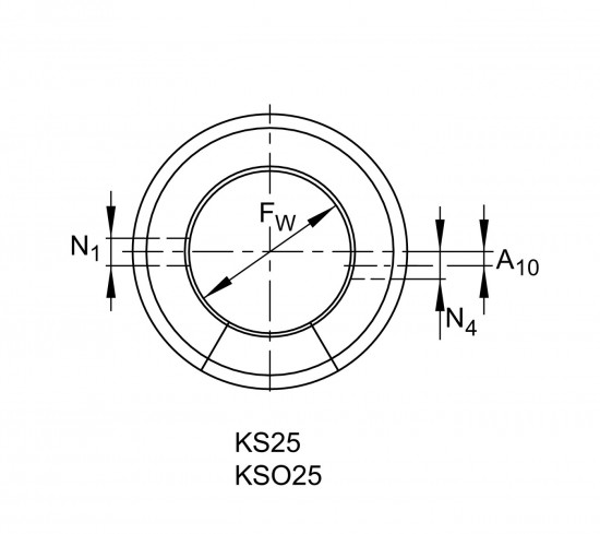 INA KS 25 lineární kuličkové ložisko - N2