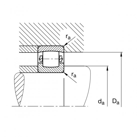 FAG 20320-MB soudečkové ložisko - N2