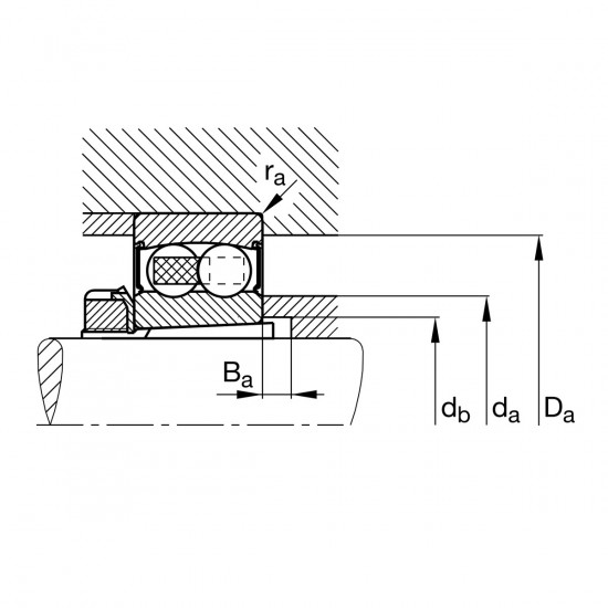 FAG 2207-K-2RS-TVH-C3 naklápěcí kuličkové ložisko - N2