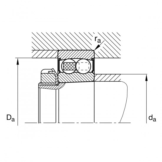 FAG 2209-K-2RS-TVH-C3 naklápěcí kuličkové ložisko - N2