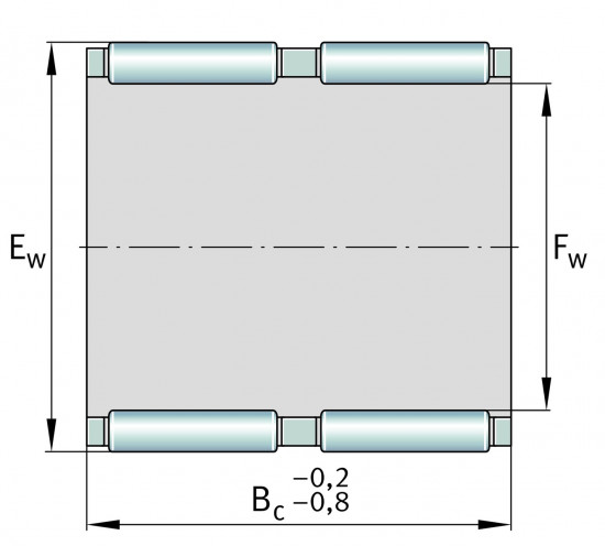 INA K 25x30x26 ZW jehlová klec - N2