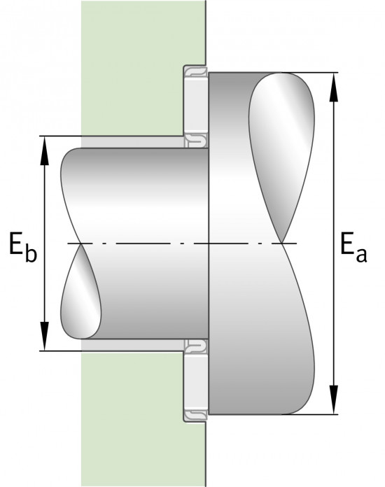 INA AS 3552 tenký axiální ložiskový kroužek - N2