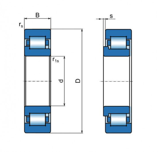 ZKL NJ 220 M C3 válečkové ložisko - N2 - 2