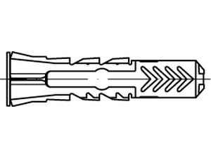 Hmoždinka univerzální s límcem fischer DUOPOWER 6x30 mm (555006) - N2 - 2
