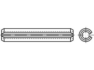 Kolík válcový DIN 7A m6 1,5x12 - N2 - 2