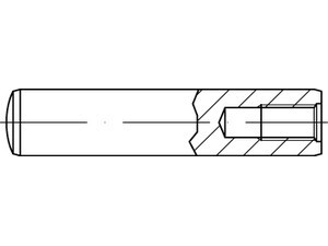 Kolík válcový kalený vnitřní závit DIN 7979D 4x10 m6 - N2 - 2