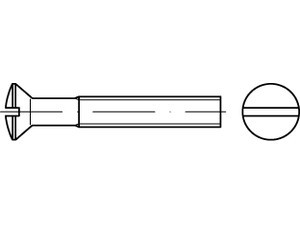 Šroub čočková hlava - drážka DIN 964 M5x10 pozink - N2 - 2