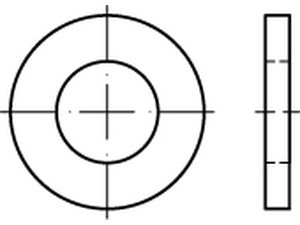 Podložka kruhová pro čepy DIN 1440 - 12 nerez A2 - N2