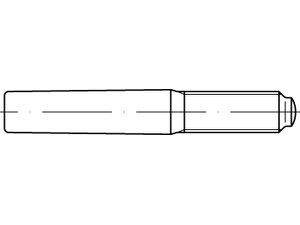 Kolík kuželový vnější závit DIN 7977 6x50 - N2