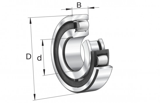 FAG 20220-K-MB-C3 soudečkové ložisko - N2