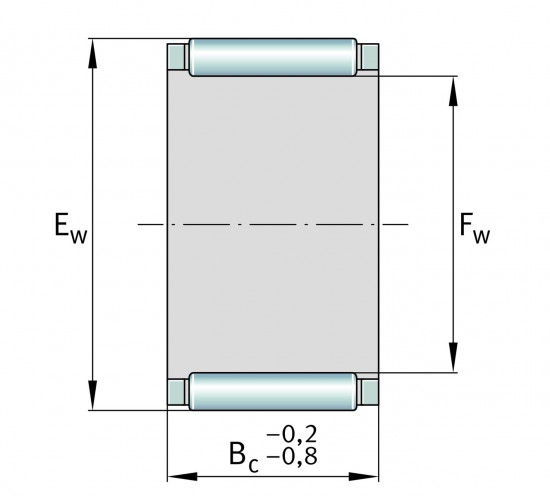 INA K 45x53x20 jehlová klec - N2 - 2